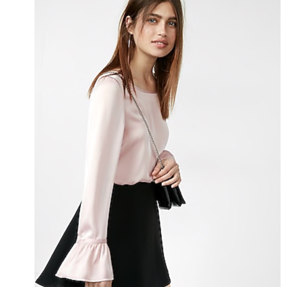 Express Flare Sleeve Blouse (worn once!)